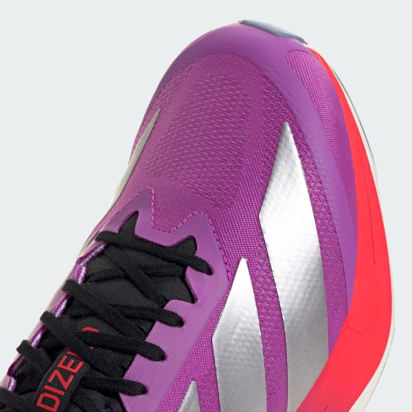 Sizing アディダス アディゼロ ドライブ RC ランニングシューズ パープルバースト/シルバーメタリック/ルシッドレッド JR6962