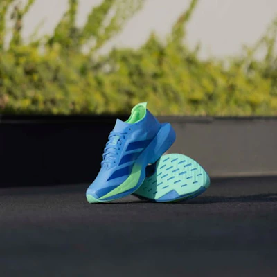 adidas Adizero Drive RC Biru Semi Lucid/Lime Burst/Crystal Sky KJ6208 1