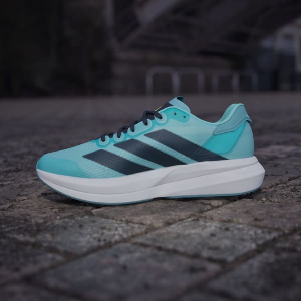 Sizing Adidas Duramo Speed 2 Sepatu Lari Biru/Aurora Ink/Mint Ton JS4414