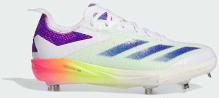 Adidas Adizero Electric+ Warp Speed Baseball Cleats Cloud White/Lucid Blue/Lucid Pink IG3489 Adidas Adizero Electric+ Warp Speed Baseball Cleats Cloud White/Lucid Blue/Lucid Pink IG3489