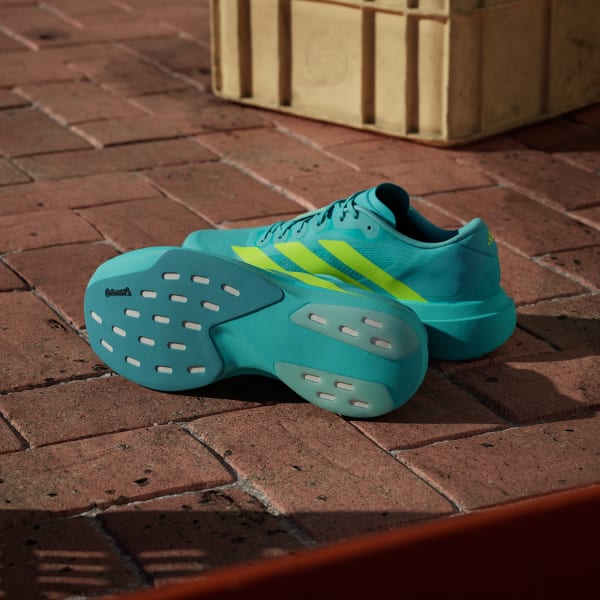 Shop 阿迪达斯 Adizero EVO SL 跑鞋 闪光薄荷青/亮柠檬/薄荷绿 JS4506