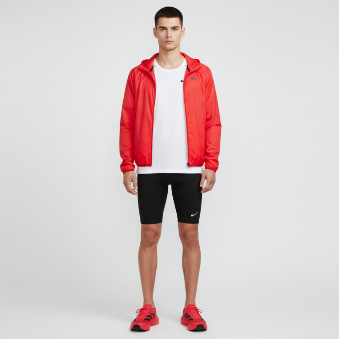 Lookbook アディダス アディゼロ エボ SL 'ルシッドレッド ブラック' JS4492