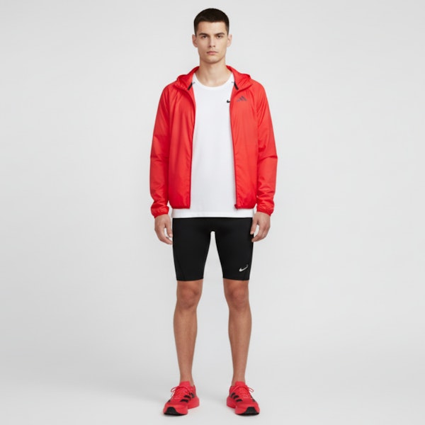 アディダス アディゼロ エボ SL 'ルシッドレッド ブラック' JS4492 Lookbook アディダス アディゼロ エボ SL 'ルシッドレッド ブラック' JS4492