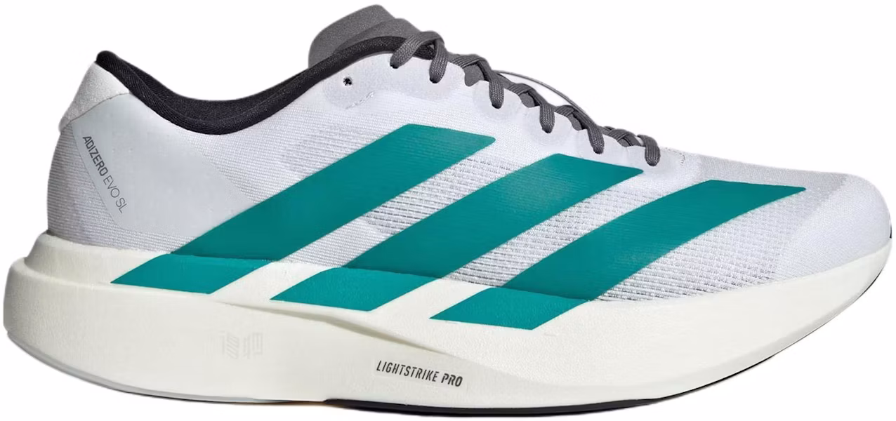adidas Adizero Evo SL ''Bianco Pure Teal'' JS4487 Lookbook adidas Adizero Evo SL ''Bianco Pure Teal'' JS4487