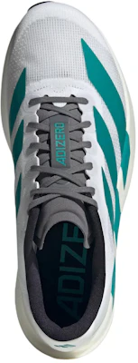 adidas Adizero Evo SL ''Bianco Pure Teal'' JS4487 Details for adidas Adizero Evo SL ''Bianco Pure Teal'' JS4487