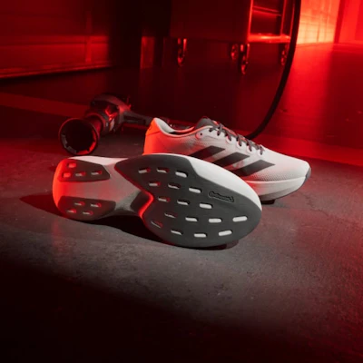 adidas Adizero EVO SL Audi Running Shoes Chalk Pearl/Utility Black/Hi-Res Red KJ3670 Shop adidas Adizero EVO SL Audi Running Shoes Chalk Pearl/Utility Black/Hi-Res Red KJ3670