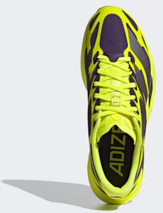 Lookbook adidas Adizero EVO SL EXO 輕量跑鞋 極光梅紅/金屬鐵灰/太陽能黃 KI4772