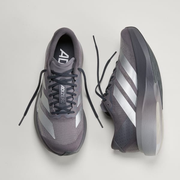 Shop adidas Adizero EVO SL Kelabu Strata/Perak Metallic/Granite Terang KI9874