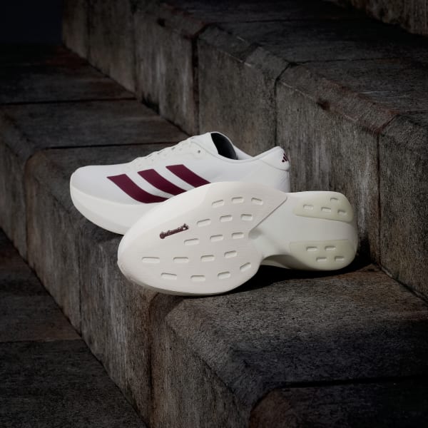 Shop adidas Adizero Evo SL Off White/Maroon/Mystery Red JR2020