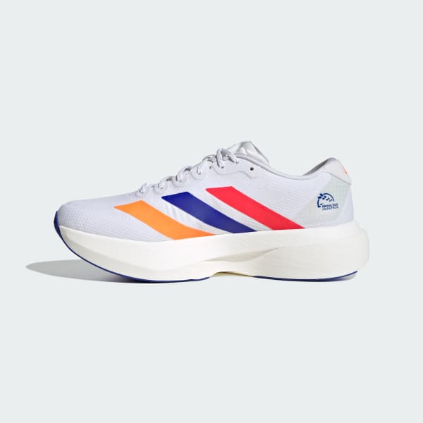 Details for adidas Adizero EVO SL Running Shoes Cloud White/Lucid Red/Lucid Blue KI4454