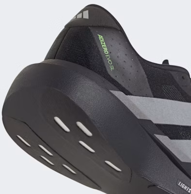 아디다스 아디제로 EVO SL 러닝화 코어 블랙/실버 메탈릭/시그널 그린 KJ1365 3