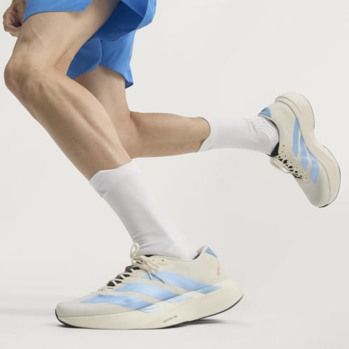 Order adidas Adizero EVO SL Chaussures Running Blanc Cassé/Bleu Clair/Rouge Vif KI1492