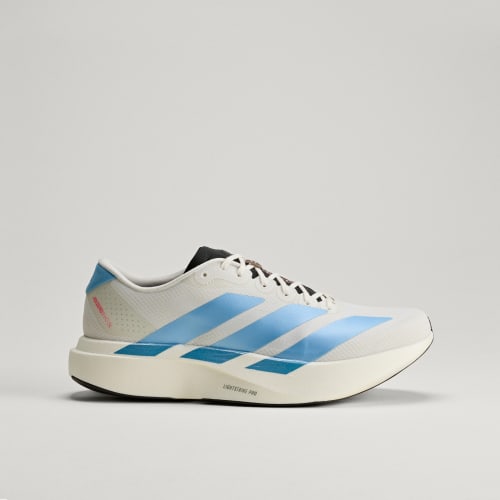 Lookbook adidas Adizero EVO SL Chaussures Running Blanc Cassé/Bleu Clair/Rouge Vif KI1492