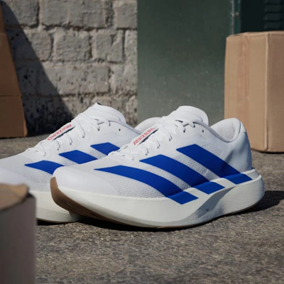 Adidas Adizero EVO SL Shoes Cloud White/Royal Blue/Pure Ruby