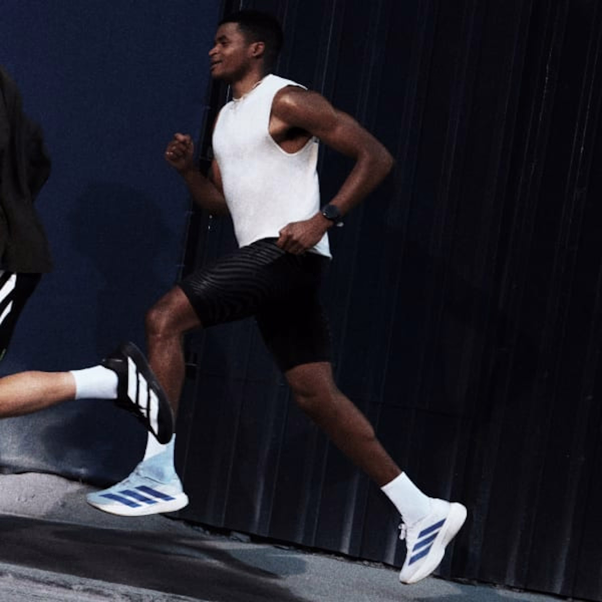 Adidas Adizero EVO SL Shoes Cloud White/Royal Blue/Pure Ruby