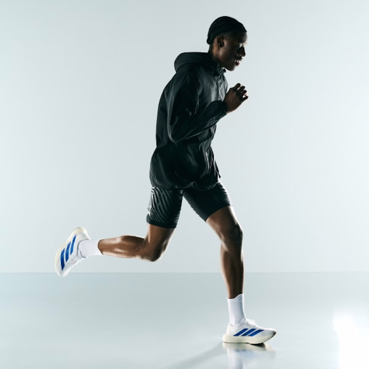 Adidas Adizero EVO SL Shoes Cloud White/Royal Blue/Pure Ruby