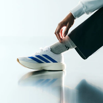 Adidas Adizero EVO SL Shoes Cloud White/Royal Blue/Pure Ruby