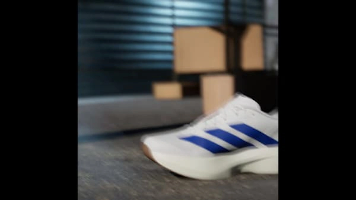 Adidas Adizero EVO SL Shoes Cloud White/Royal Blue/Pure Ruby