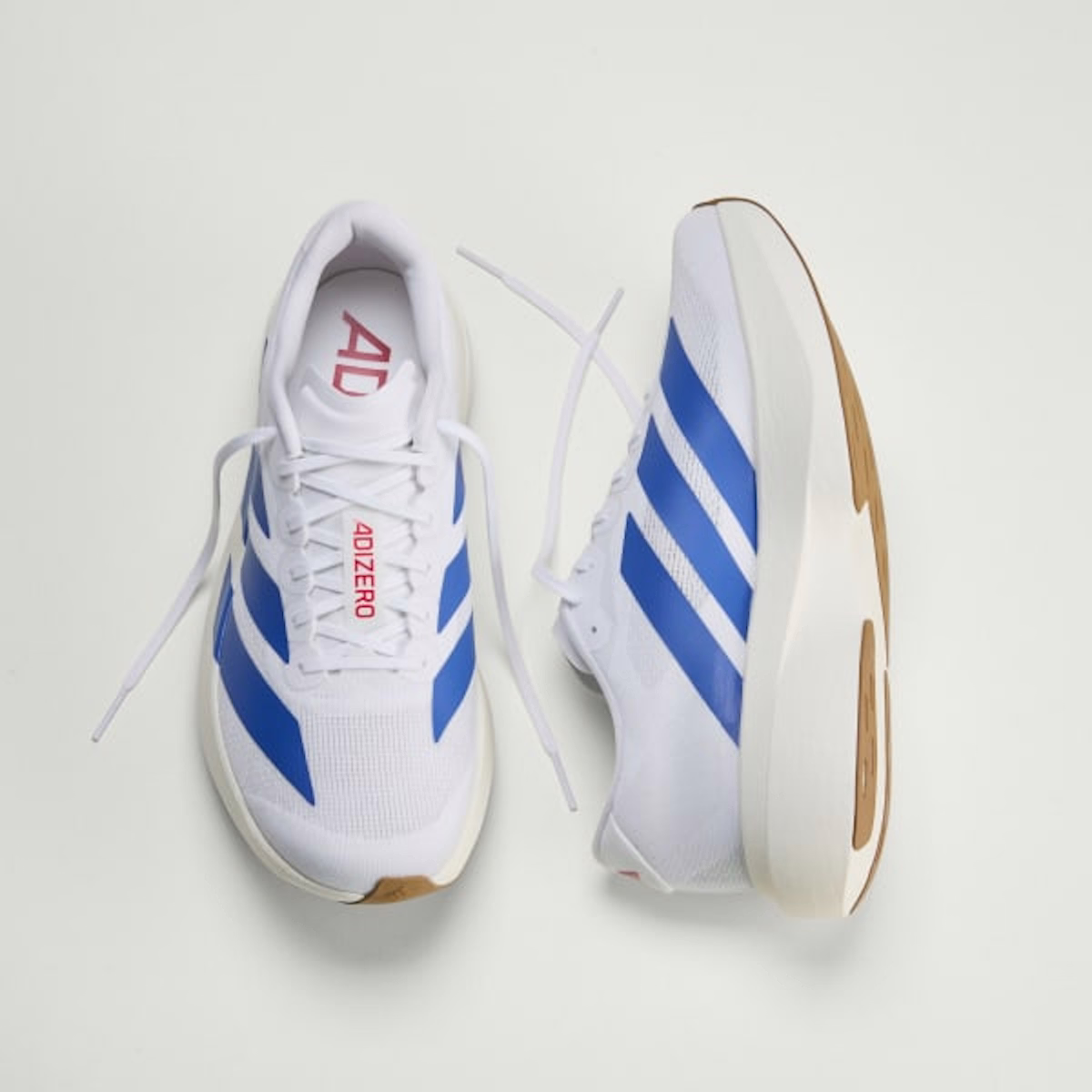 Adidas Adizero EVO SL Shoes Cloud White/Royal Blue/Pure Ruby