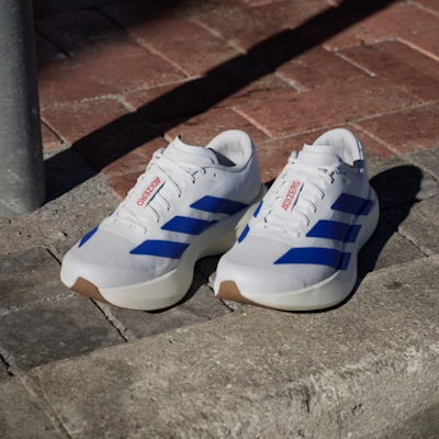 Adidas Adizero EVO SL Shoes Cloud White/Royal Blue/Pure Ruby