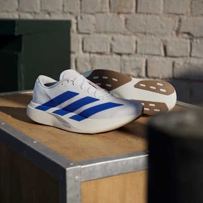 Adidas Adizero EVO SL Shoes Cloud White/Royal Blue/Pure Ruby JS4494 2