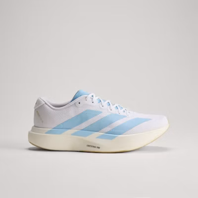adidas Adizero EVO SL Woven Bianco Cloud/Blu Chiaro/Oro Opaco JQ4527 Shop adidas Adizero EVO SL Woven Bianco Cloud/Blu Chiaro/Oro Opaco JQ4527
