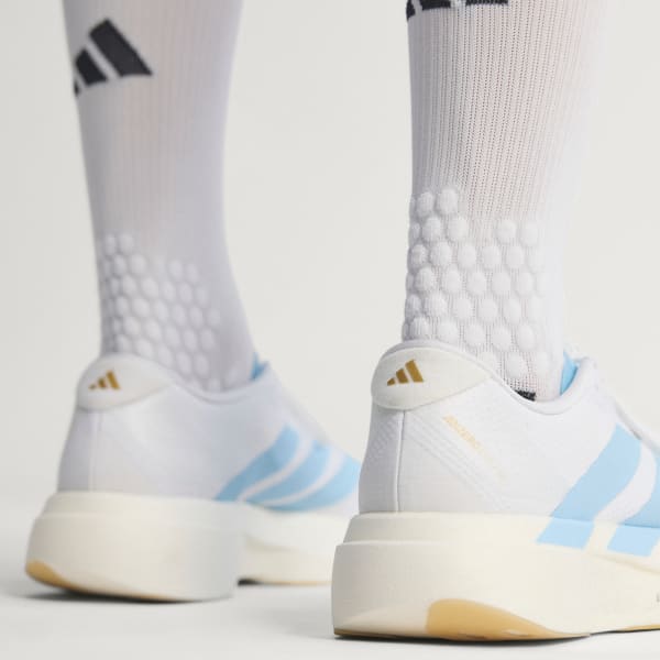 Cheap adidas Adizero EVO SL Woven Bianco Cloud/Blu Chiaro/Oro Opaco JQ4527