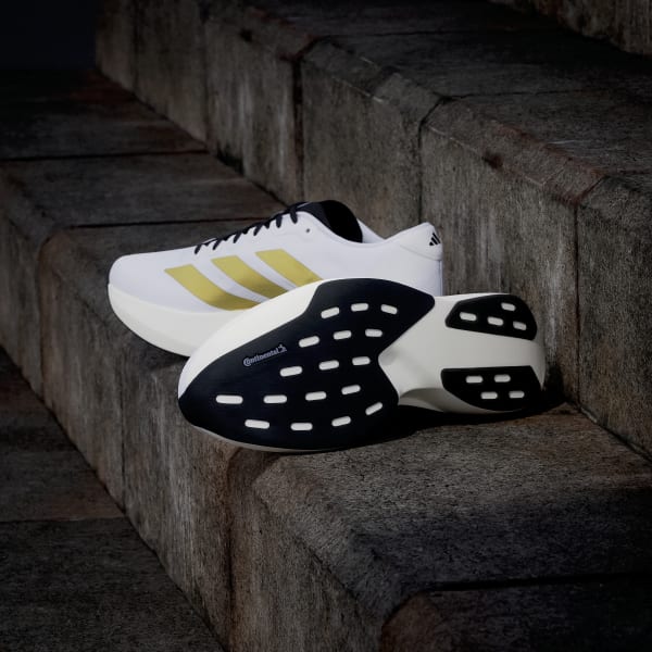 Shop adidas Adizero EVO SL Woven Cloud White/Matte Gold/Core Black JQ4441