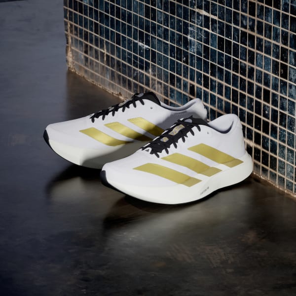 Purchase adidas Adizero EVO SL Woven Cloud White/Matte Gold/Core Black JQ4441