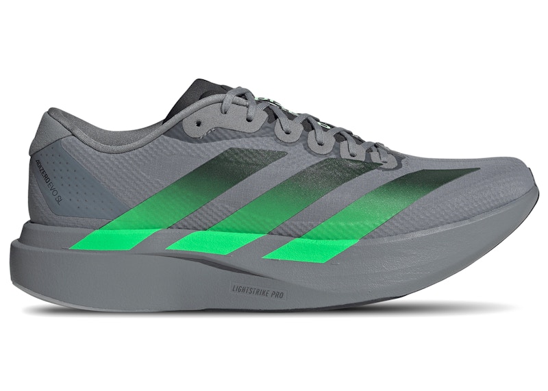 adidas Adizero Evo SL Woven Grey Screaming Green KI6927