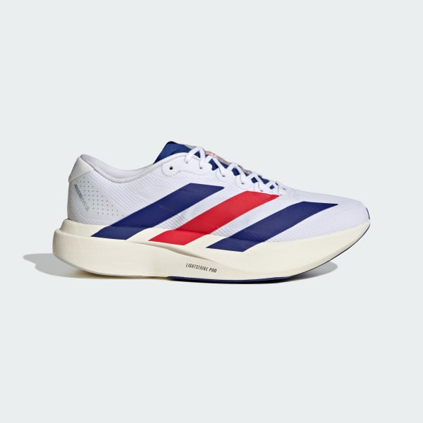 adidas Adizero EVO SL Woven Running Shoes Cloud White/Mystery Ink/Pure Ruby KK3719