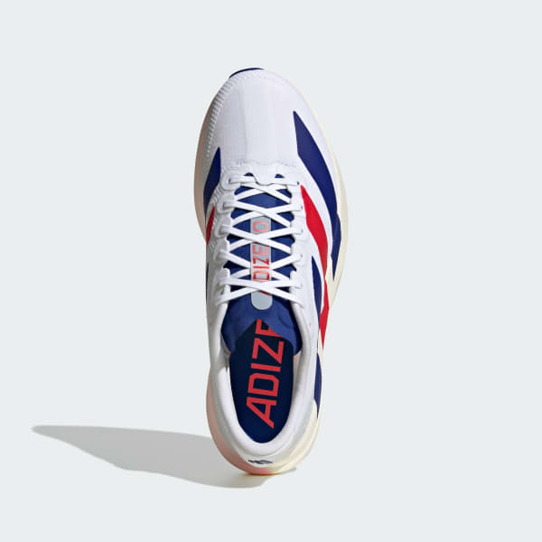 Lookbook adidas Adizero EVO SL Kasut Lari Putih/Mystery Ink/Pure Ruby KK3719
