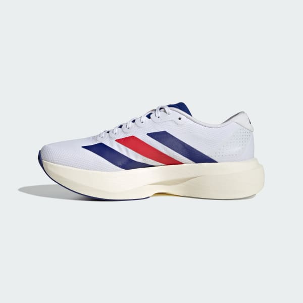 Sizing adidas Adizero EVO SL Kasut Lari Putih/Mystery Ink/Pure Ruby KK3719