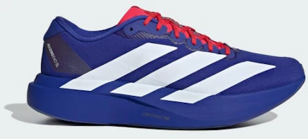 adidas Adizero EVO SL Woven Running Shoes Lucid Blue/Pure Ruby/Cloud White KK3680 adidas Adizero EVO SL Woven Running Shoes Lucid Blue/Pure Ruby/Cloud White KK3680