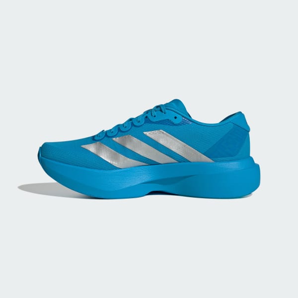 Details for Adidas Adizero EVO SL Solar Blue/Perak Metalik/Merah Lucid Kasut Tenunan JR2023