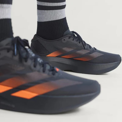 Adidas Adizero EVO SL Woven Sneakers Carbon/Zwart/Lucid Oranje KJ1995 3