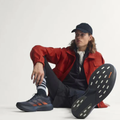 Adidas Adizero EVO SL Woven Sneakers Carbon/Zwart/Lucid Oranje KJ1995 1