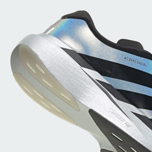 Sizing adidas Adizero EVO SL Zip Zilver Metallic/Core Zwart/Halo Zilver KH7787