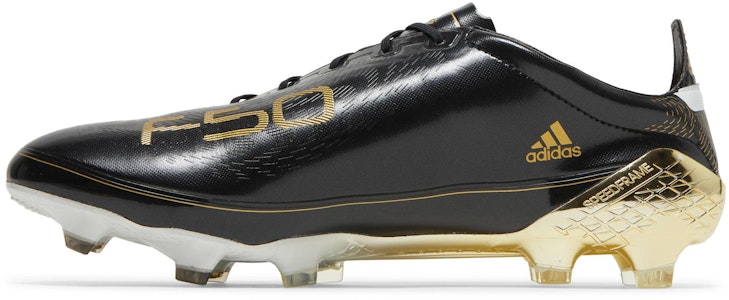 adidas Adizero F50 Ghosted FG 'Hitam Emas Metalik' GX0220 Lookbook adidas Adizero F50 Ghosted FG 'Hitam Emas Metalik' GX0220