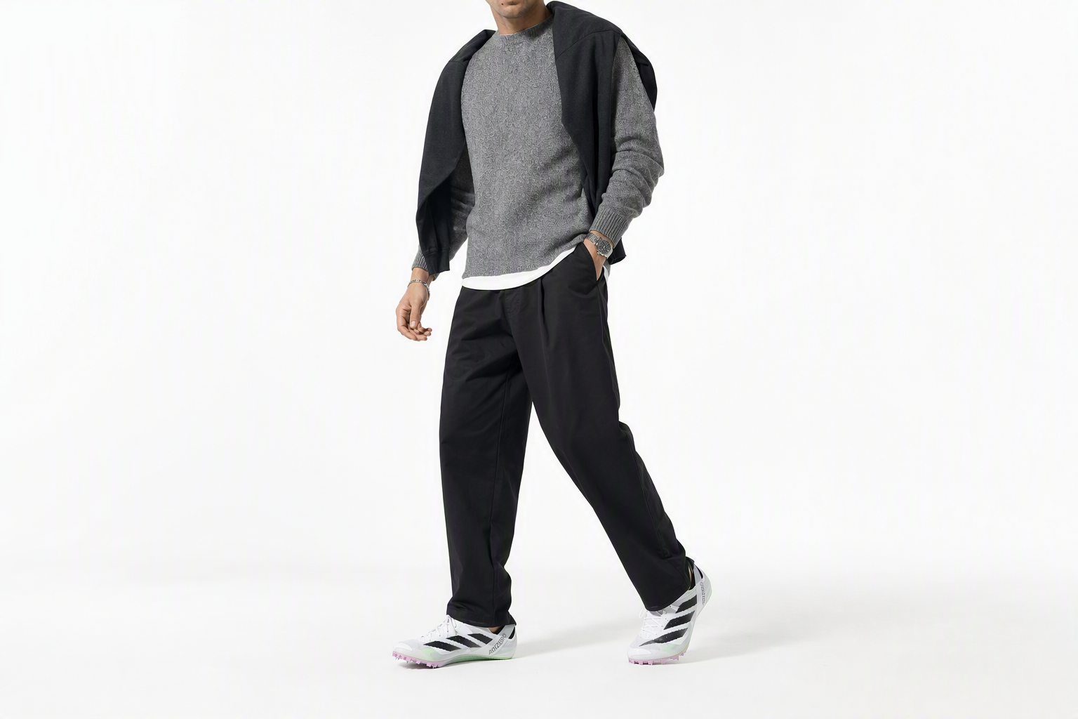Order 阿迪达斯 Adizero Finesse 钉鞋‘白绿火花’ IE5487