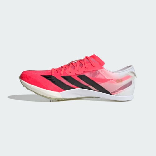 Details for 阿迪达斯 Adizero Finesse 短跑鞋 太阳能橙/黑色/金属金 KJ7102