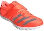Lookbook adidas Adizero High Jump 'Signal Coral Silver Metallic' dalam Perak & Coral. EE4538