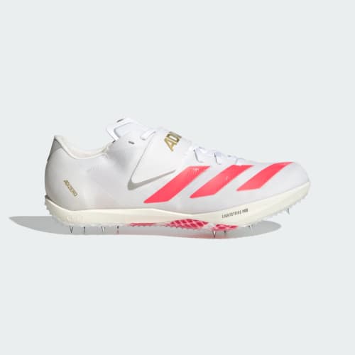 adidas Adizero HJ High Jump Track & Field Shoes Cloud White/Core Black/Gold Metallic KJ9544