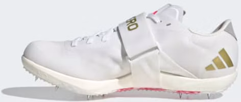 Details for adidas Adizero HJ 高跳田徑鞋 白色/黑色/金屬金 KJ9544
