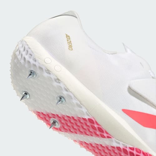 Sizing adidas Adizero HJ 高跳田徑鞋 白色/黑色/金屬金 KJ9544