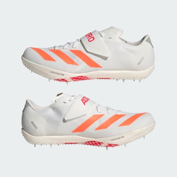 Sizing 阿迪达斯Adizero HJ跳高钉鞋 云白/亮橙/亮红 JQ0811