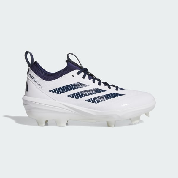 Adidas Adizero Impact 2.0 TPU Cleats Cloud White/Team Navy Blue 2/Team Navy Blue 2 JH6739