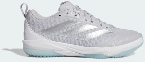 Adidas Adizero Impact 2.0 Turf Shoes Team Light Grey/Silver Metallic/Cloud White JH6744 Adidas Adizero Impact 2.0 Turf Shoes Team Light Grey/Silver Metallic/Cloud White JH6744