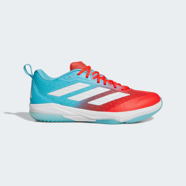 Adidas Adizero Impact Astro Turf Shoes - Candy Bright Cyan/Cloud White/Bright Red JR7829