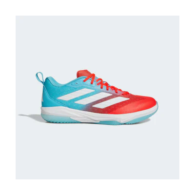 Adidas Adizero Impact Astro Turf Shoes - Candy Bright Cyan/Cloud White/Bright Red
